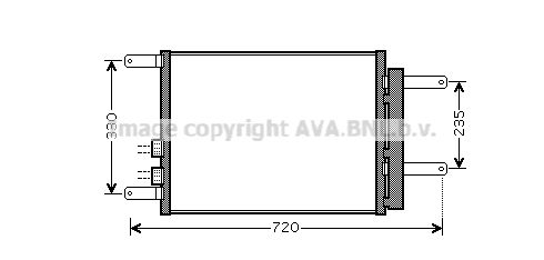 AVA QUALITY COOLING Конденсатор, кондиционер AL5111